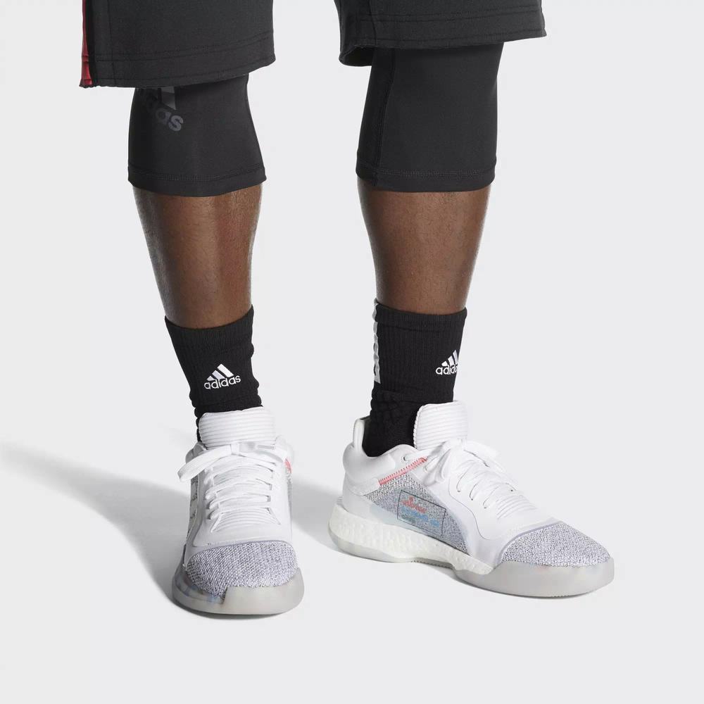 Adidas Marquee Boost Low Tenis De Basketball Blancos Para Mujer (MX-48742)